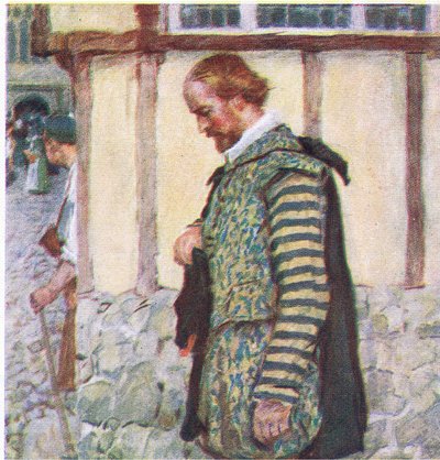 Shakespeare Removes His Hat as He Hears the Sound of a Passing Bell by William Hatherell
